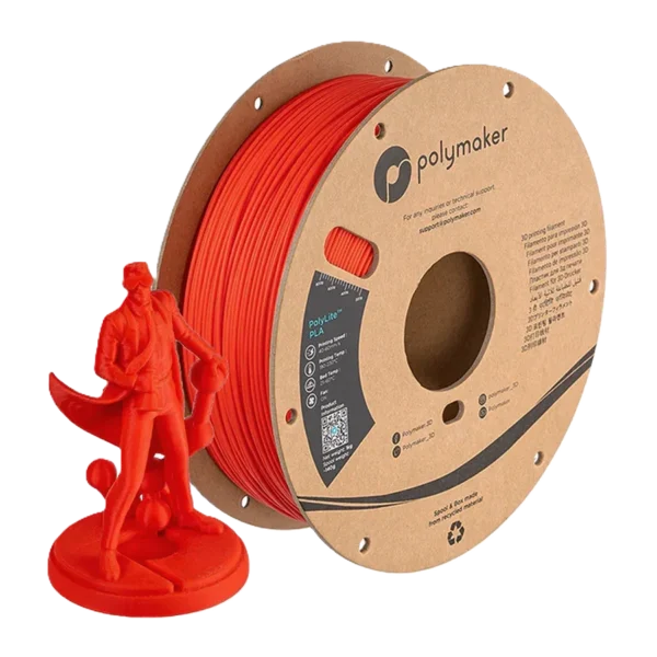 PolyLite PLA Rojo 1.75mm 1Kg