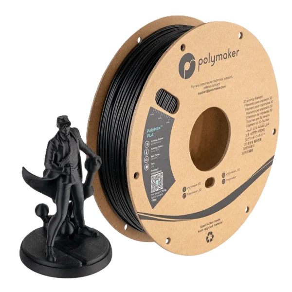 PolyMax PLA Negro 1.75mm 750g