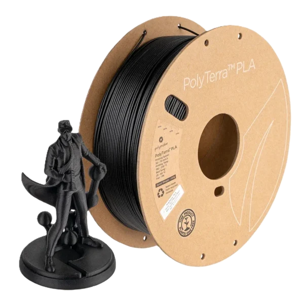 PolyTerra PLA Negro Carbón 1.75mm 1Kg