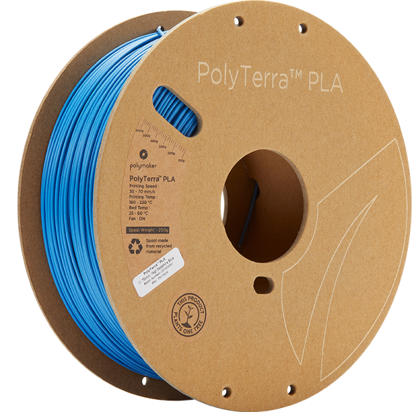 PolyTerra PLA Blue 175 Spool Picture Asymmetric