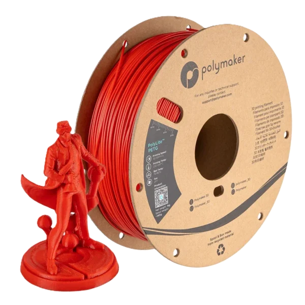 PolyLite PETG Rojo 1.75mm 1Kg