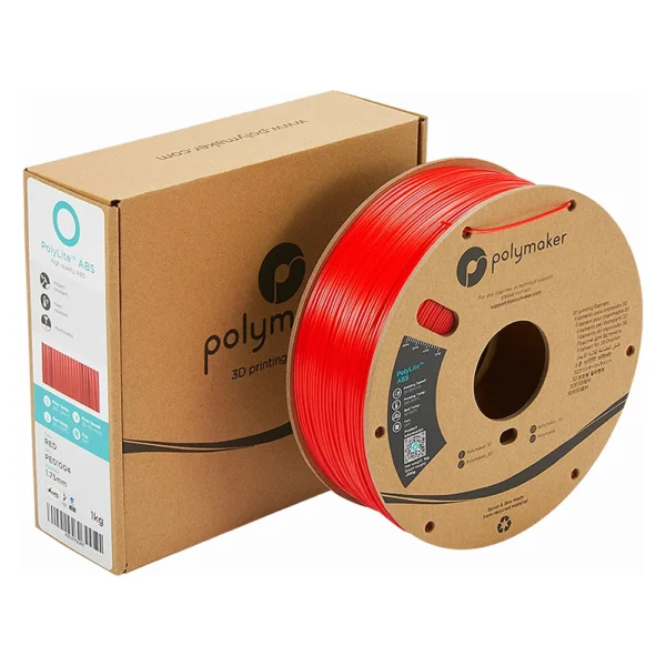 PolyLite ABS Rojo 1.75mm 1Kg