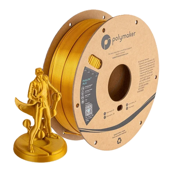 PolyLite PLA Sedoso Oro Metalico 1.75mm 1Kg