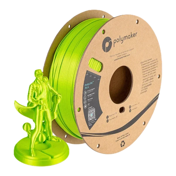 PolyLite PLA Verde Sedoso 1.75mm 1Kg