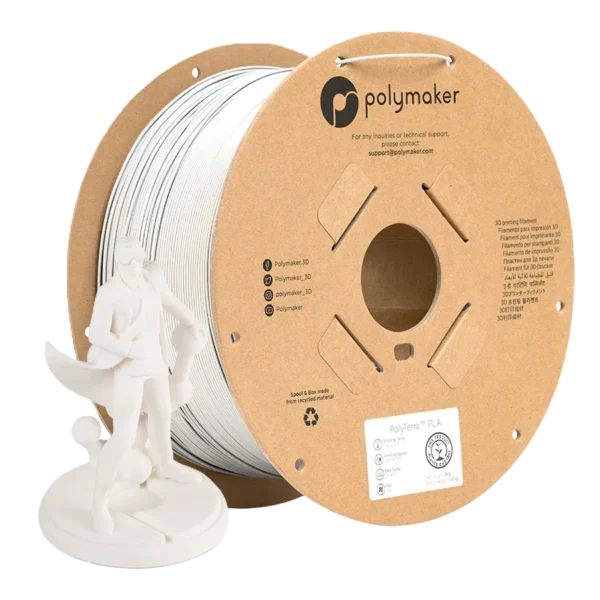 PolyTerra PLA Blanco Algodón 1.75mm 3Kg