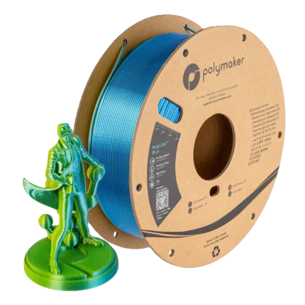 PolyLite PLA Dual Amarillo-Azul Sedoso 1.75mm 1Kg