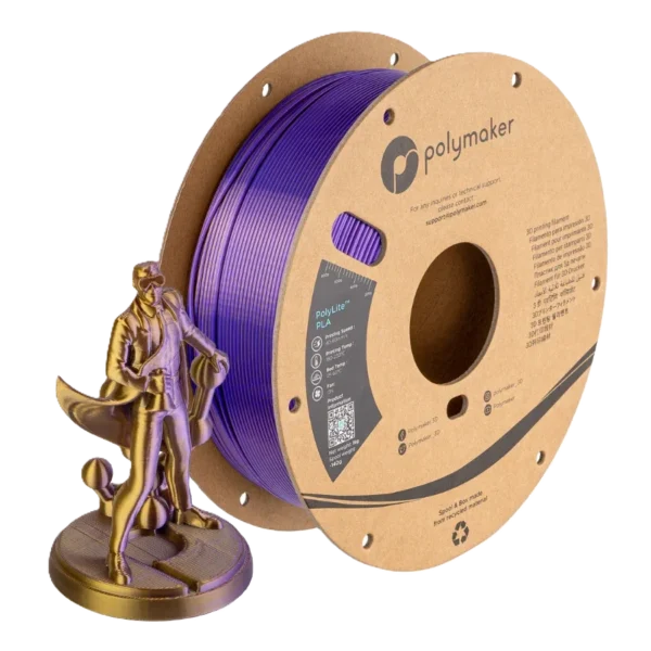 PolyLite PLA Dual Oro-Morado Sedoso 1.75mm 1Kg