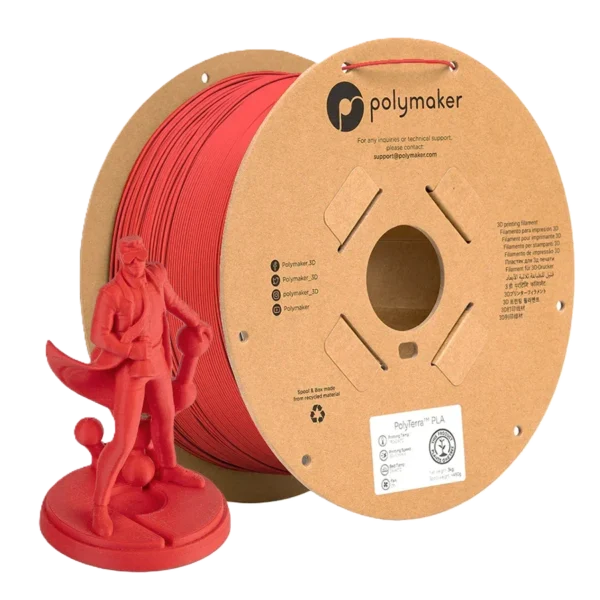 PolyTerra PLA Rojo Lava 1.75mm 3Kg