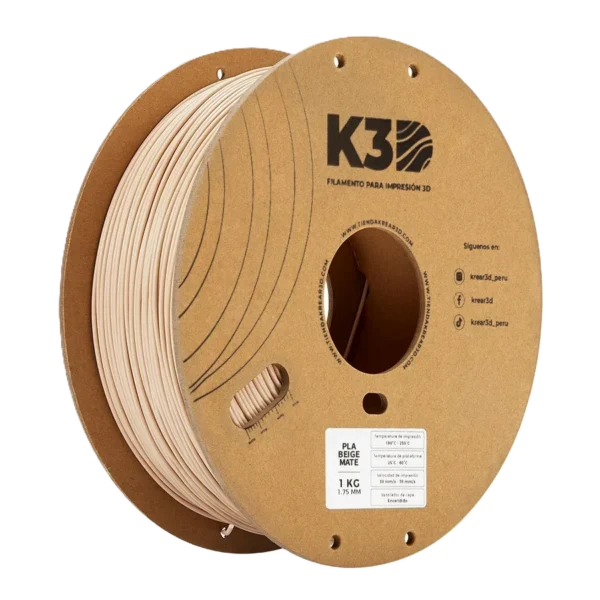 K3D PLA Beige Mate 1.75mm 1Kg