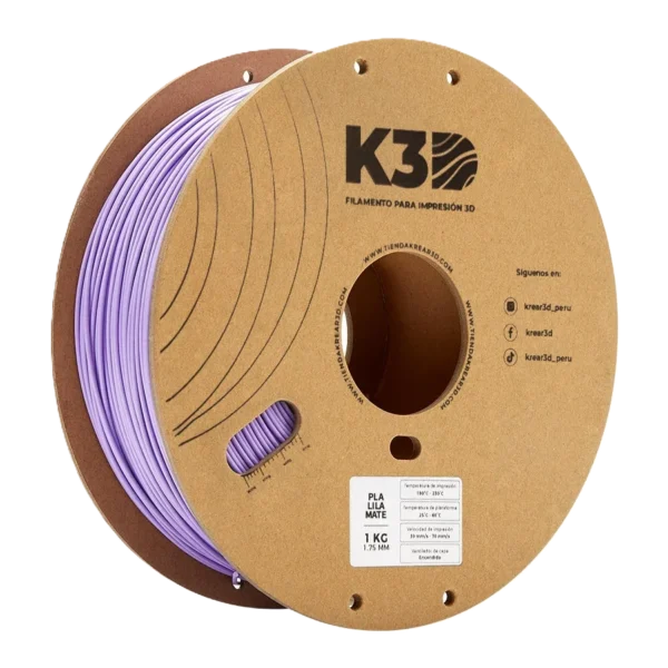 K3D PLA Lila Mate 1.75mm 1Kg