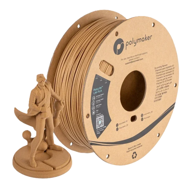 PolyLite PLA Ligero Madera 1.75mm 800g