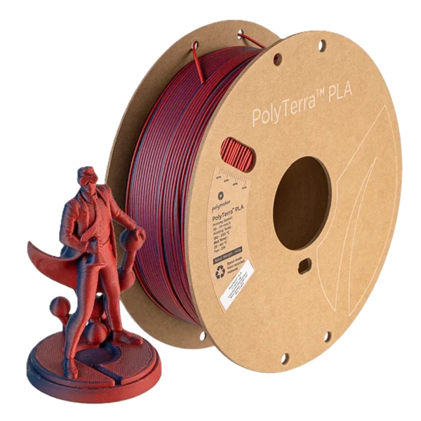 PolyTerra PLA Dual Rojo-Azul 1.75mm 1Kg