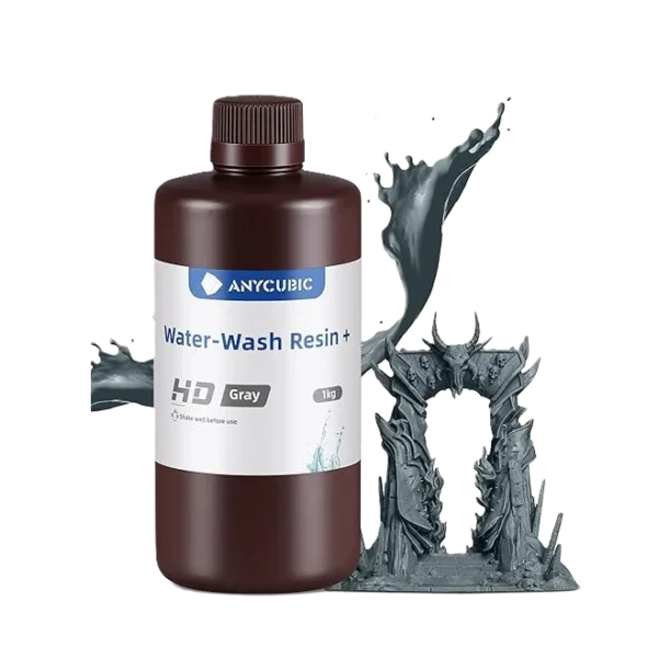 Resina Lavable al Agua Gris HD Anycubic 1kg