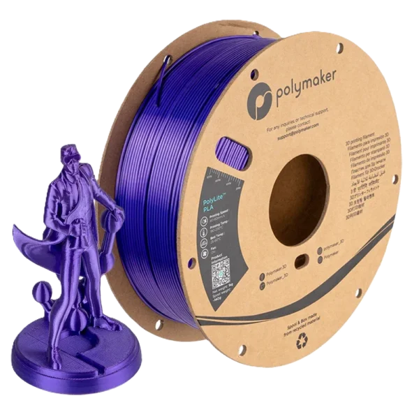 PolyLite PLA Morado Sedoso 1.75mm 1Kg