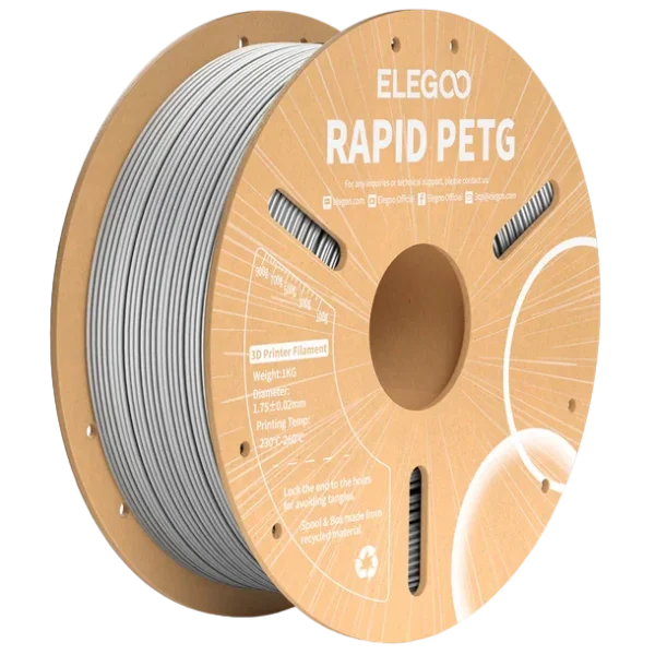 Elegoo RAPID PETG Gris 1.75mm 1Kg