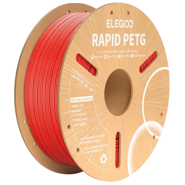 Elegoo RAPID PETG Rojo 1.75mm 1Kg