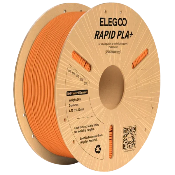 Elegoo RAPID PLA+ Anaranjado 1.75mm 1Kg