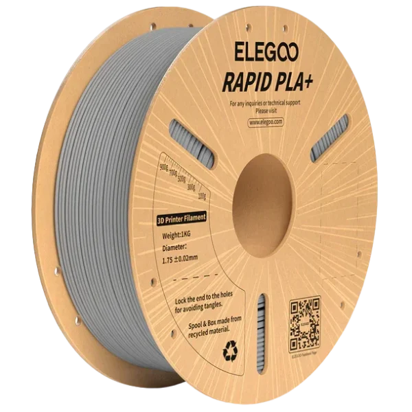 Elegoo RAPID PLA+ Gris 1.75mm 1Kg