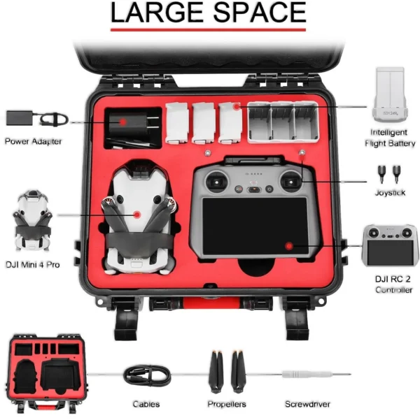 Estuche para DJI Mini 4 Pro Fly More Combo RC